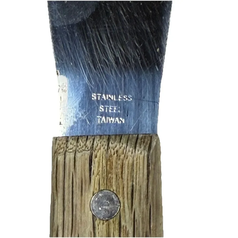 Vintage Spatula Spreader Knife Stainless‎ Steel Wood Handle 7.5